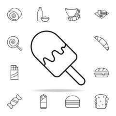 ice cream icon. Fast food icons universal set for web and mobile