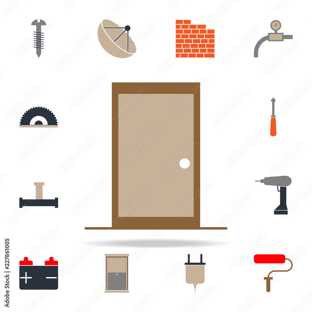 Poster colored door icon. web icons universal set for web and mobile