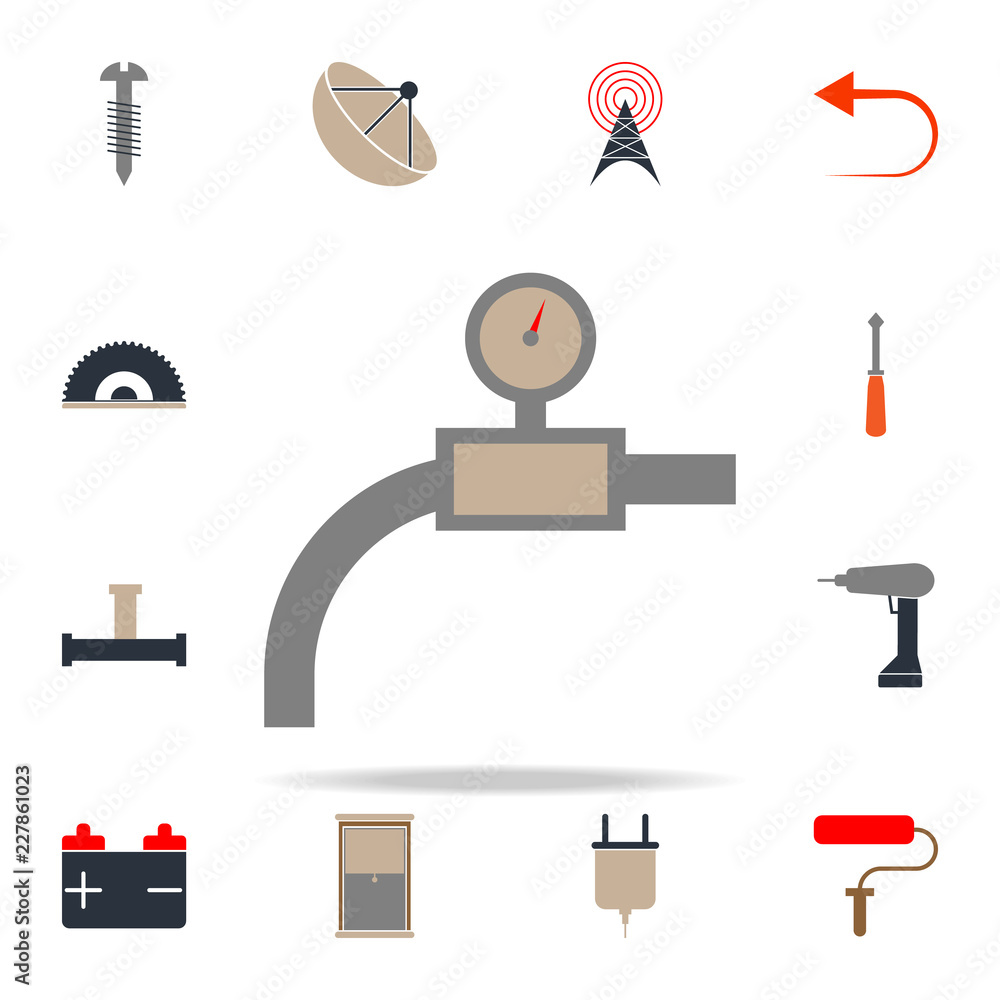 Poster colored pressure indicator icon. web icons universal set for web and mobile