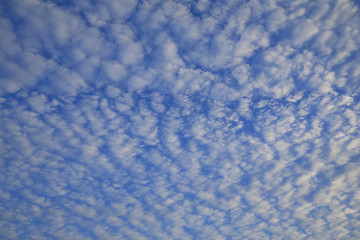 Blue skies and white clouds, clear skies