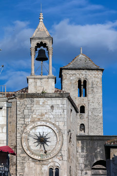 The clock on the medieval Iron Gate Clock Tower in Split, Croatia has 24 digits instead of the usual 12.