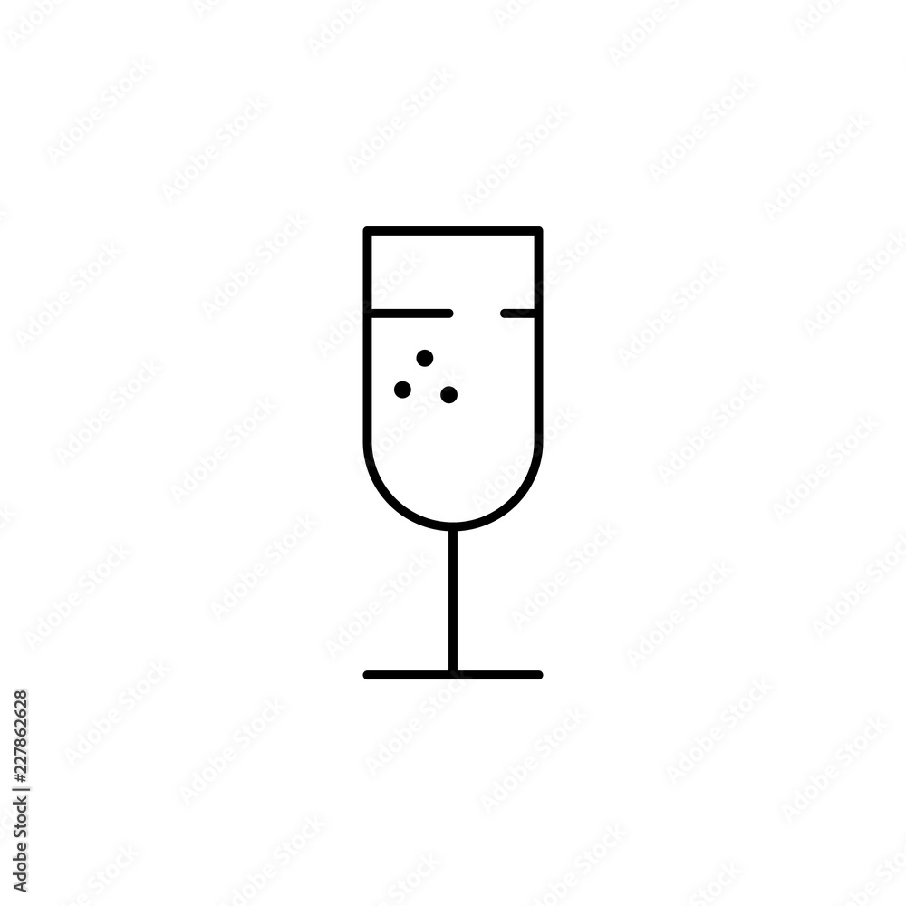 Poster drink icon. element of bar for mobile concept and web apps iicon. thin line icon for website design 