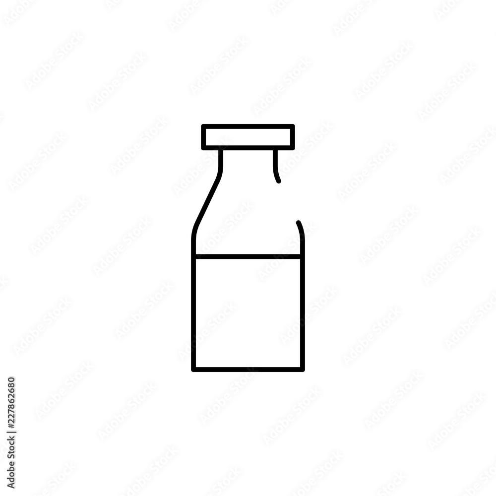 Poster milk icon. element of bar for mobile concept and web apps iicon. thin line icon for website design a