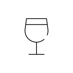 glass icon. Element of bar for mobile concept and web apps iicon. Thin line icon for website design and development, app development. Premium icon