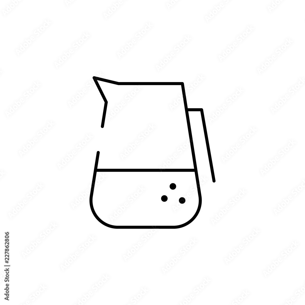 Poster water jug icon. element of bar for mobile concept and web apps iicon. thin line icon for website des