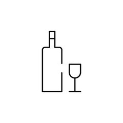 Hebrew wine icon. Element of judaism for mobile concept and web apps iicon. Thin line icon for website design and development, app development. Premium icon