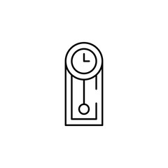 clock icon. Element of speed icon for mobile concept and web apps. Thin line clock icon can be used for web and mobile