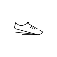 sneakers icon. Element of speed icon for mobile concept and web apps. Thin line sneakers icon can be used for web and mobile