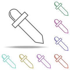 dropper line icon. Elements of Medicine in multi color style icons. Simple icon for websites, web design, mobile app, info graphics