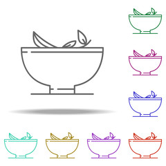 medical herbs line icon. Elements of Medicine in multi color style icons. Simple icon for websites, web design, mobile app, info graphics