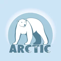 Foto op Canvas Polar bear symbol of the Arctic. © dervish15
