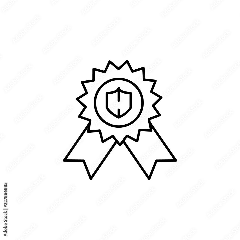 Poster award, guarantee icon. element of general data project icon for mobile concept and web apps. thin li