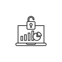 Access, log icon. Element of general data project icon for mobile concept and web apps. Thin line Access, log icon can be used for web and mobile