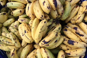 Banana sale in morning market Lao