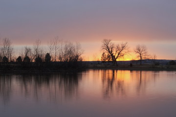 Obraz premium Lake Sunrise