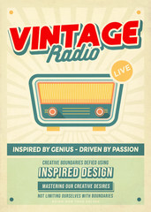 Vintage radio flyer