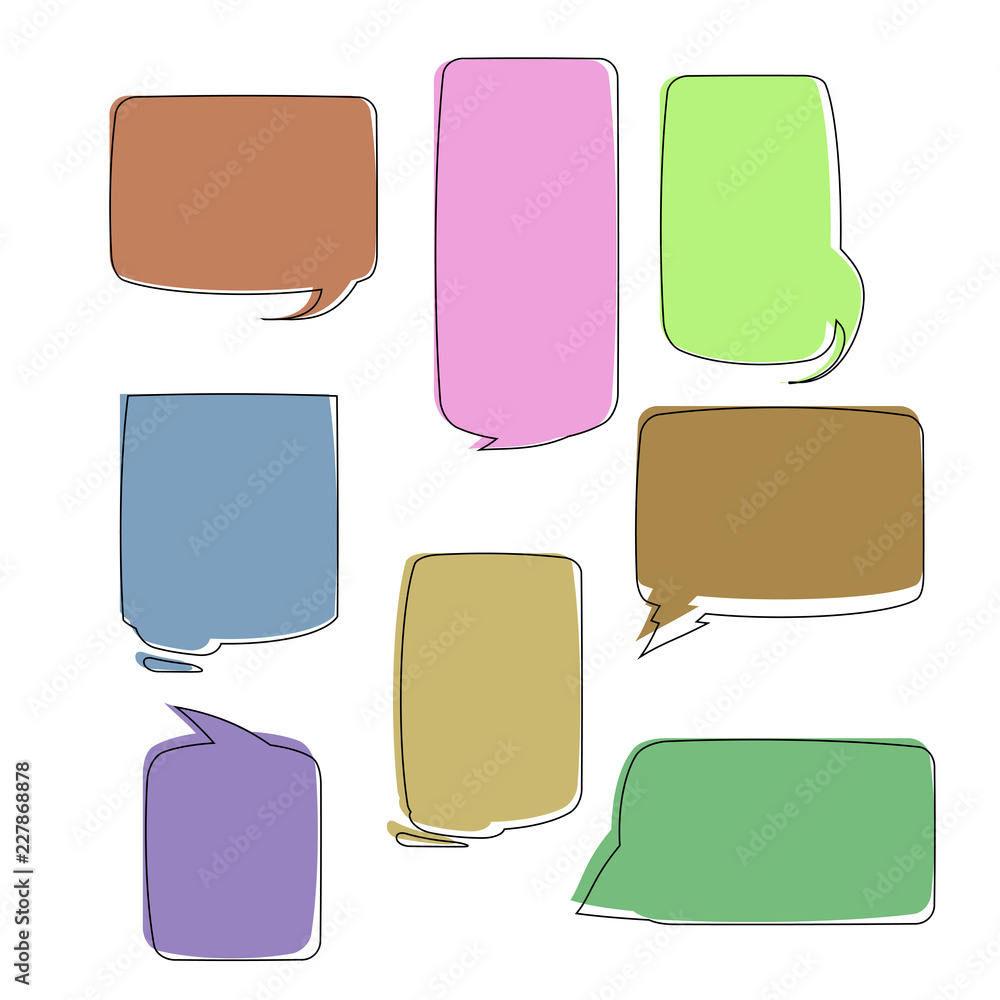 Poster set of text box frame quote element vector