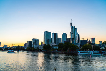 Fototapeta na wymiar Frankfurt am Main skyline