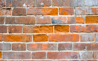 Old brick wall paid close. Background image