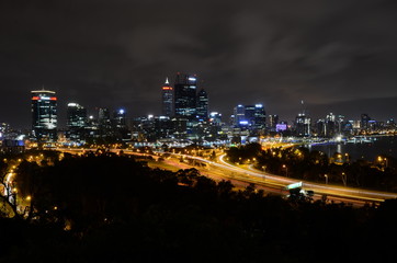 Fototapeta na wymiar Perth city night view