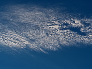 Bright cloudy blue sky