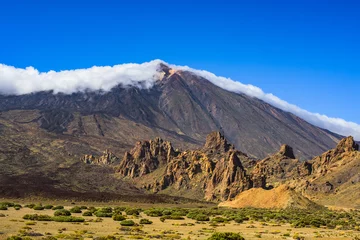 Foto op Canvas Great view to Teide volcano and rocks Garcia Roques. Las Cañadas del Teide. Tenerife. Canary Islands..Spain © alexanderkonsta