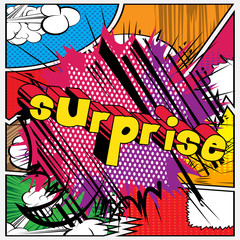 Surprise - Vector illustrated comic book style phrase.