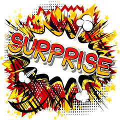 Surprise - Vector illustrated comic book style phrase.