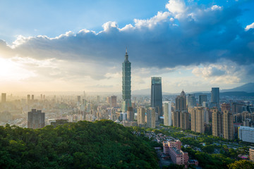 Fototapeta na wymiar Taipei City Skyline