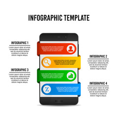 Smartphone infographic design template.