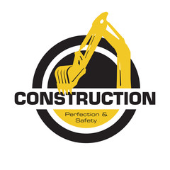 Contruction Logo Excavator