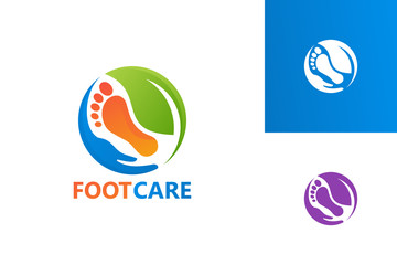 Foot Care Logo Template Design Vector, Emblem, Design Concept, Creative Symbol, Icon