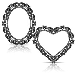 silhouette carved frame with shadow