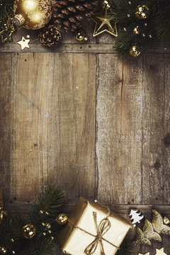 Christmas theme background in vintage style