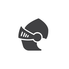 Ancient Helmet vector icon. filled flat sign for mobile concept and web design. Knight helmet medieval simple solid icon. Symbol, logo illustration. Pixel perfect vector graphics