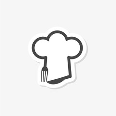 Chef cook logo sticker