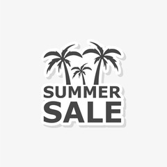 Naklejka premium Summer sale sign, Summer sale sticker