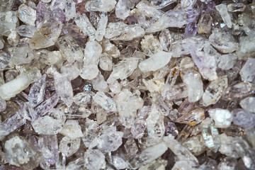 white crystal mineral texture