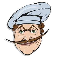 chef cook standing in a different pose, restaurant boss, cartoon chef in uniform, cook logo, chef hat, professional chef cook, head of kitchen, vector graphics to design