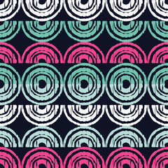 Seamless abstract geometric pattern. The texture of the crescents. Mosaic texture. Brushwork. Hand hatching. Can be used for wallpaper, textile, invitation card, wrapping, web page background.