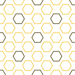 Royal bee seamless pattern.