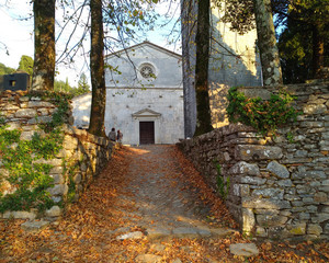 Autumn and the church