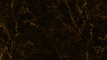 Fototapeta na wymiar Black and golden marble texture and background.