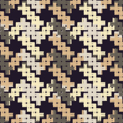 Seamless abstract geometric pattern. Texture patchwork. Mosaic texture. Brushwork. Hand hatching. Can be used for wallpaper, textile, invitation card, wrapping, web page background.