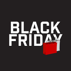 Illustration  Black Friday sale banner, price tag, sticker, badge, poster.