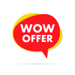 Wow offer sale label