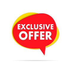 Exclusive offer sale label