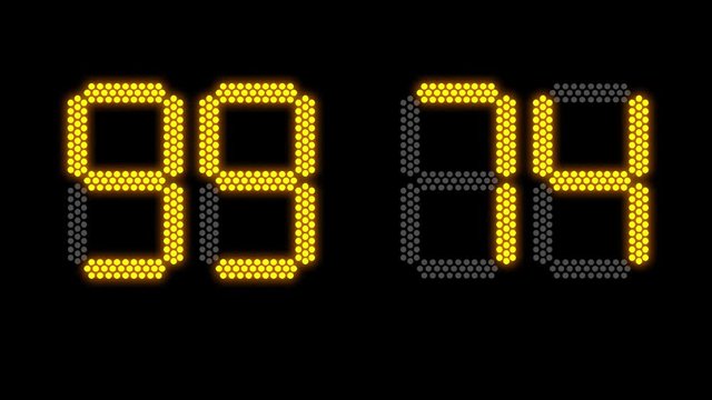 New year concept on electronic scoreboard for 2019