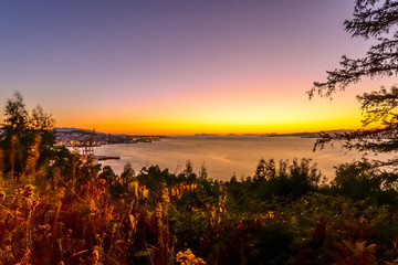 Sunset over Vigo