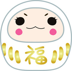 Cute Japanese dumplings illustration